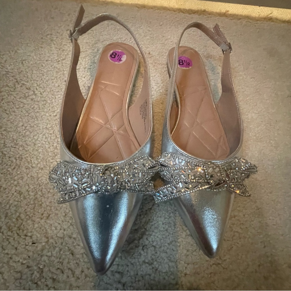 Bcbgeneration Silver Rhinestone Bow Embellished F… - image 7